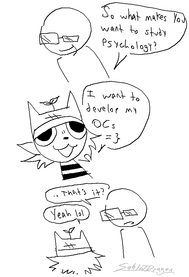 a comic of 404DOG saying '404DOG used DISGUISE!', then he puts on his hoodie, which has cat ears, and he says 'meow'