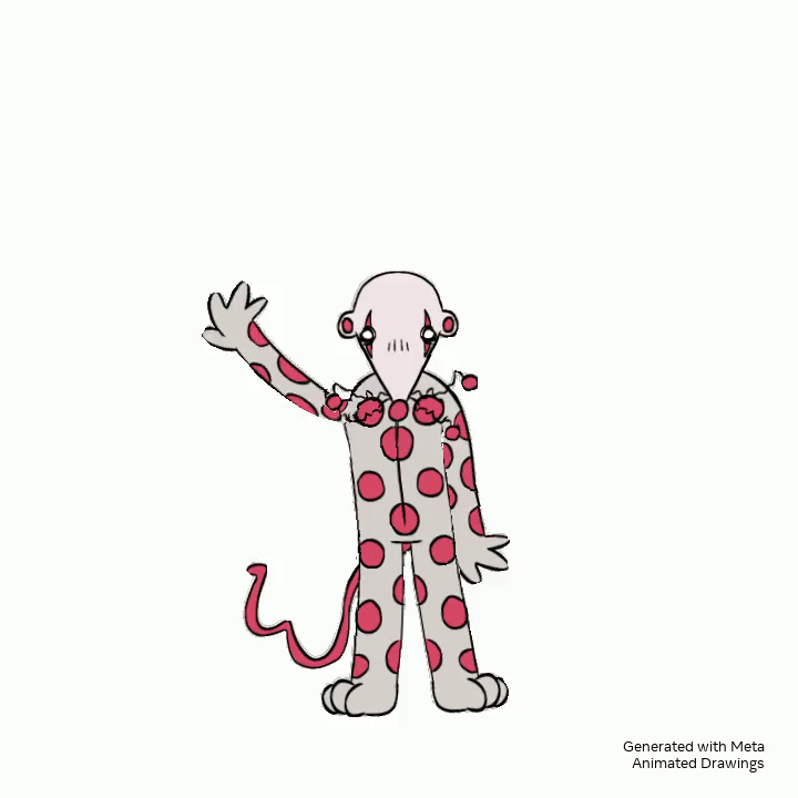Gif of Shrew doing an arm wave dance